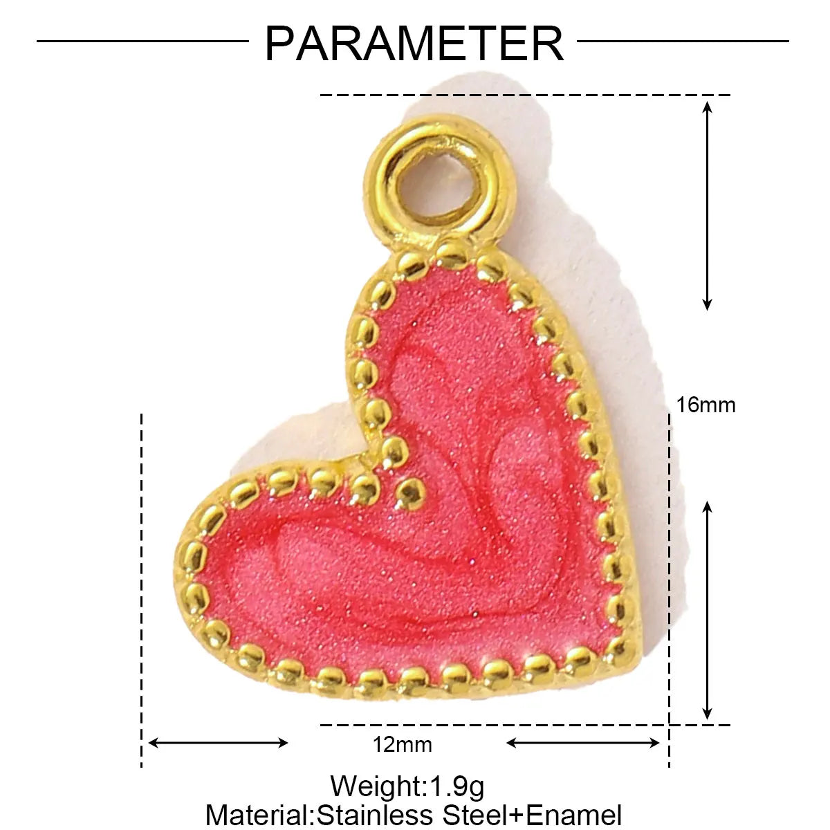 Charm Corazón Degradado · Corazón rojo