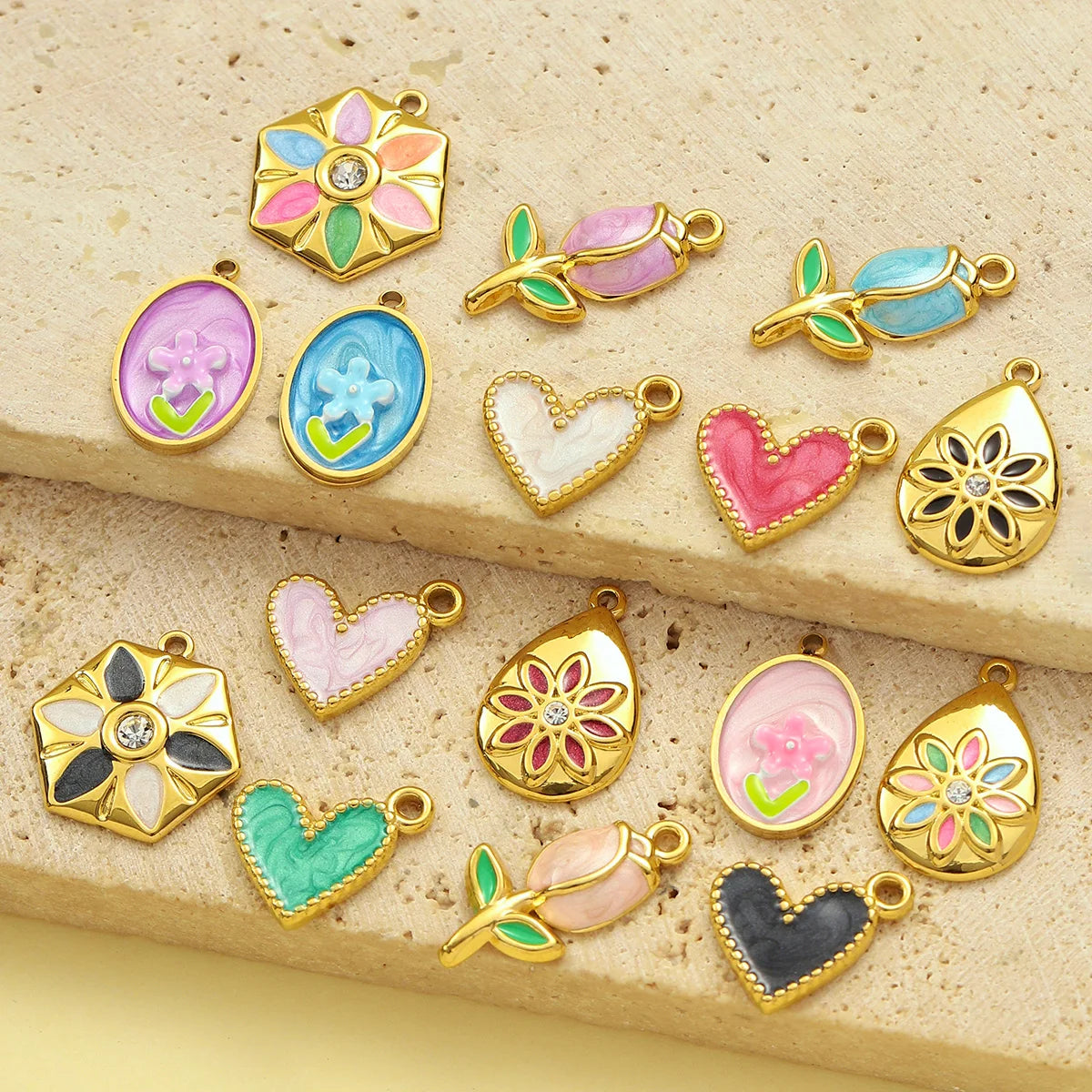 Charm Corazón Degradado