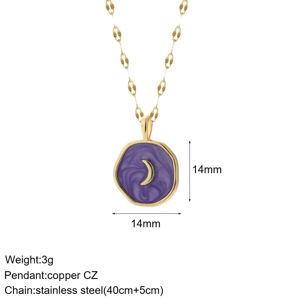 Collar Sol Protector · Luna lila