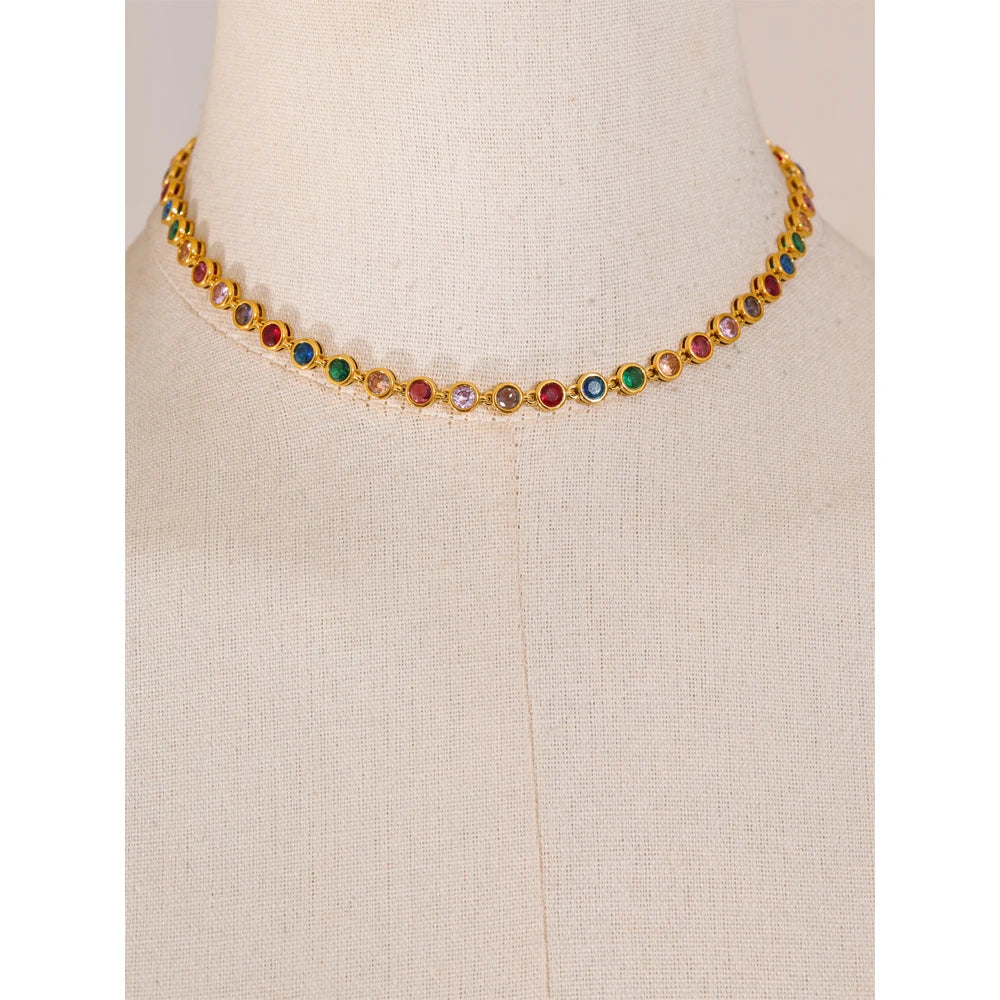 Collar Arcoíris Brillante