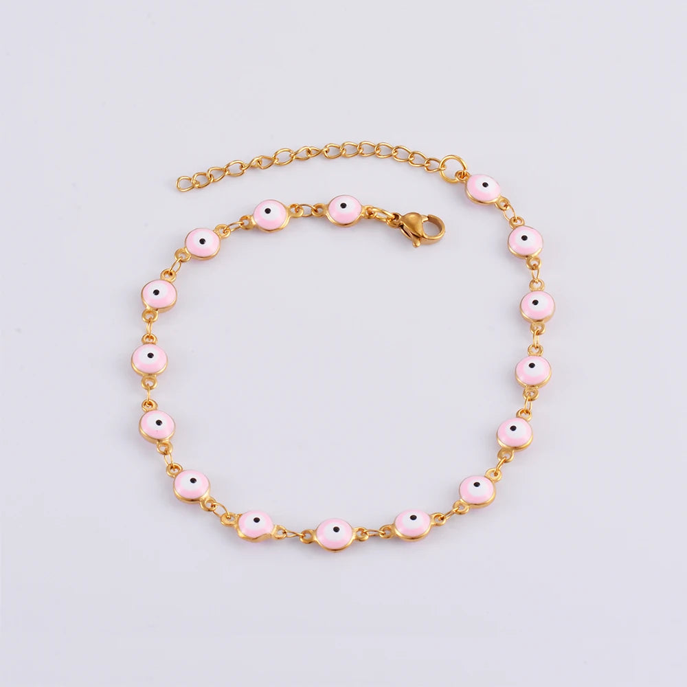 Pulsera Ojo Turco · Rosa