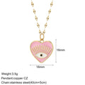 Collar Sol Protector · Corazón rosa