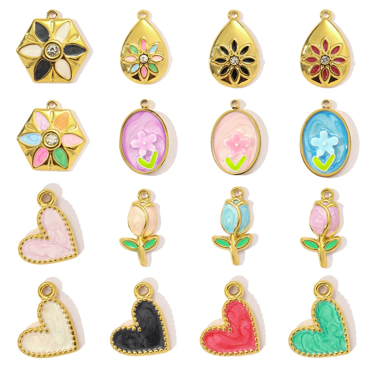 Charm Corazón Degradado